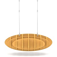 Sch! Acoustic Ceiling Baffles - Hatch - Type D - 700 x 700mm Wide x 250mm High - Buttercup Yellow