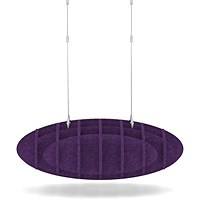 Sch! Acoustic Ceiling Baffles - Hatch - Type D - 700 x 700mm Wide x 250mm High - Plum Purple