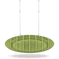 Sch! Acoustic Ceiling Baffles - Hatch - Type D - 700 x 700mm Wide x 250mm High - Lime Green