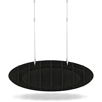 Sch! Acoustic Ceiling Baffles - Hatch - Type D - 700 x 700mm Wide x 250mm High - Raven Black