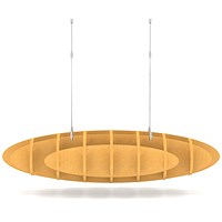 Sch! Acoustic Ceiling Baffles - Hatch - Type D - 1000 x 600mm Wide x 250mm High - Buttercup Yellow