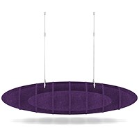 Sch! Acoustic Ceiling Baffles - Hatch - Type D - 1000 x 600mm Wide x 250mm High - Plum Purple