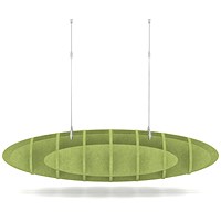 Sch! Acoustic Ceiling Baffles - Hatch - Type D - 1000 x 600mm Wide x 250mm High - Lime Green