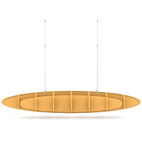 Sch! Acoustic Ceiling Baffles - Hatch - Type D - 1600 x 650mm Wide x 250mm High - Buttercup Yellow