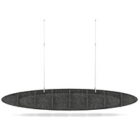 Sch! Acoustic Ceiling Baffles - Hatch - Type D - 1600 x 650mm Wide x 250mm High - Graphite Charcoal