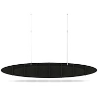 Sch! Acoustic Ceiling Baffles - Hatch - Type D - 1600 x 650mm Wide x 250mm High - Raven Black