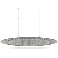 Sch! Acoustic Ceiling Baffles - Hatch - Type D - 1600 x 650mm Wide x 250mm High - Pebble Light Grey