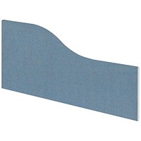 Impulse Plus Wave Desk Screen, 600x450mm, Sky Blue