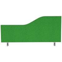 Impulse Plus Wave Desk Screen, 800x450mm, Palm Green