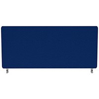 Impulse Plus Desk Screen, 1000x450mm, Powder Blue