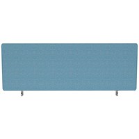 Impulse Plus Desk Screen, 1000x450mm, Sky Blue