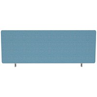 Impulse Plus Desk Screen, 1000x450mm, Sky Blue