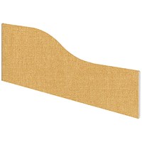 Impulse Plus Wave Desk Screen, 1000x450mm, Beige