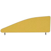 Impulse Plus Angle Desk Screen, 1000x450mm, Beige