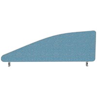 Impulse Plus Angle Desk Screen, 1000x450mm, Sky Blue