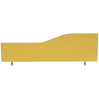 Impulse Plus Wave Desk Screen, 1200x450mm, Beige