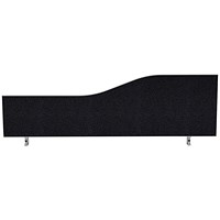 Impulse Plus Wave Desk Screen, 1200x450mm, Black