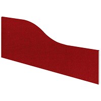 Impulse Plus Wave Desk Screen, 1200x450mm, Burgundy