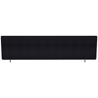 Impulse Plus Desk Screen, 1400x450mm, Black