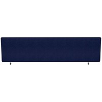 Impulse Plus Desk Screen, 1400x450mm, Royal Blue