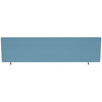 Impulse Plus Desk Screen, 1400x450mm, Sky Blue