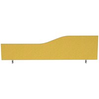 Impulse Plus Wave Desk Screen, 1400x450mm, Beige