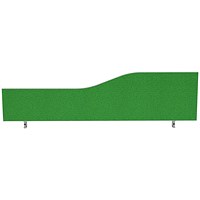 Impulse Plus Wave Desk Screen, 1400x450mm, Palm Green