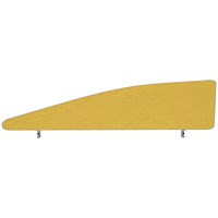 Impulse Plus Angle Desk Screen, 1400x450mm, Beige