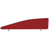 Impulse Plus Angle Desk Screen, 1400x450mm, Burgundy