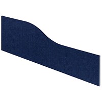 Impulse Plus Wave Desk Screen, 1500x450mm, Royal Blue