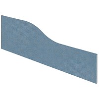 Impulse Plus Wave Desk Screen, 1500x450mm, Sky Blue