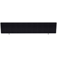 Impulse Plus Desk Screen, 1600x450mm, Black