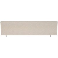 Impulse Plus Desk Screen, 1600x450mm, Light Grey