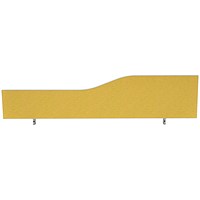 Impulse Plus Wave Desk Screen, 1600x450mm, Beige