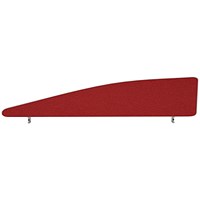 Impulse Plus Angle Desk Screen, 1600x450mm, Burgundy