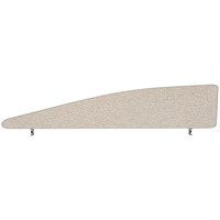 Impulse Plus Angle Desk Screen, 1600x450mm, Light Grey