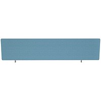 Impulse Plus Desk Screen, 1800x450mm, Sky Blue