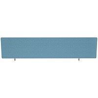 Impulse Plus Desk Screen, 1800x450mm, Sky Blue Impulse Plus Desk Screen, 1800x450mm, Sky Blue