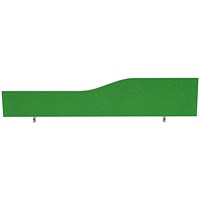 Impulse Plus Wave Desk Screen, 1800x450mm, Palm Green