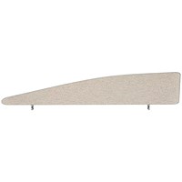 Impulse Plus Angle Desk Screen, 1800x450mm, Light Grey