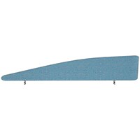 Impulse Plus Angle Desk Screen, 1800x450mm, Sky Blue