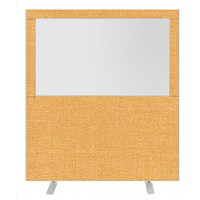 Impulse Plus Clear Half Vision Floor Screen, 1600x1800mm, Beige