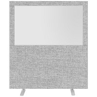 Impulse Plus Clear Half Vision Floor Screen, 1600x1800mm, Light Grey