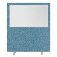 Impulse Plus Clear Half Vision Floor Screen, 1600x1800mm, Sky Blue