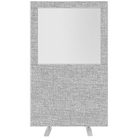 Impulse Plus Clear Half Vision Floor Screen, 1200x1800mm, Light Grey