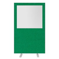 Impulse Plus Clear Half Vision Floor Screen, 1200x1800mm, Palm Green