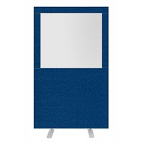 Impulse Plus Clear Half Vision Floor Screen, 1200x1800mm, Powder Blue