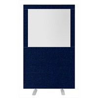 Impulse Plus Clear Half Vision Floor Screen, 1200x1800mm, Royal Blue