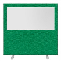 Impulse Plus Clear Half Vision Floor Screen, 1600x1500mm, Palm Green