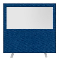 Impulse Plus Clear Half Vision Floor Screen, 1600x1500mm, Powder Blue